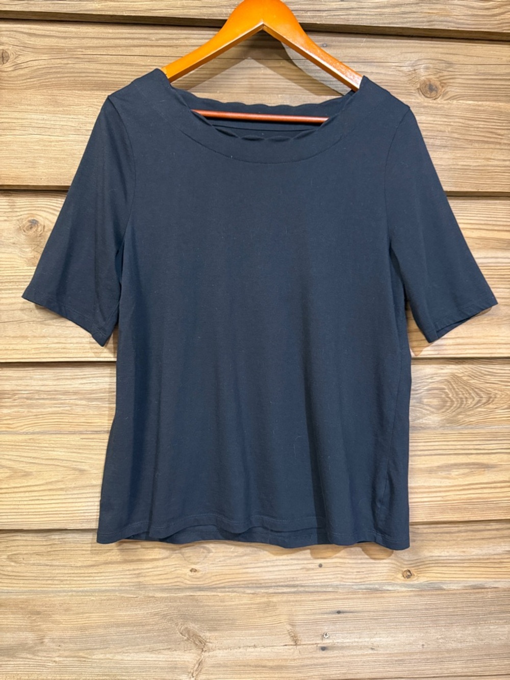 Talbots Scallop Tee